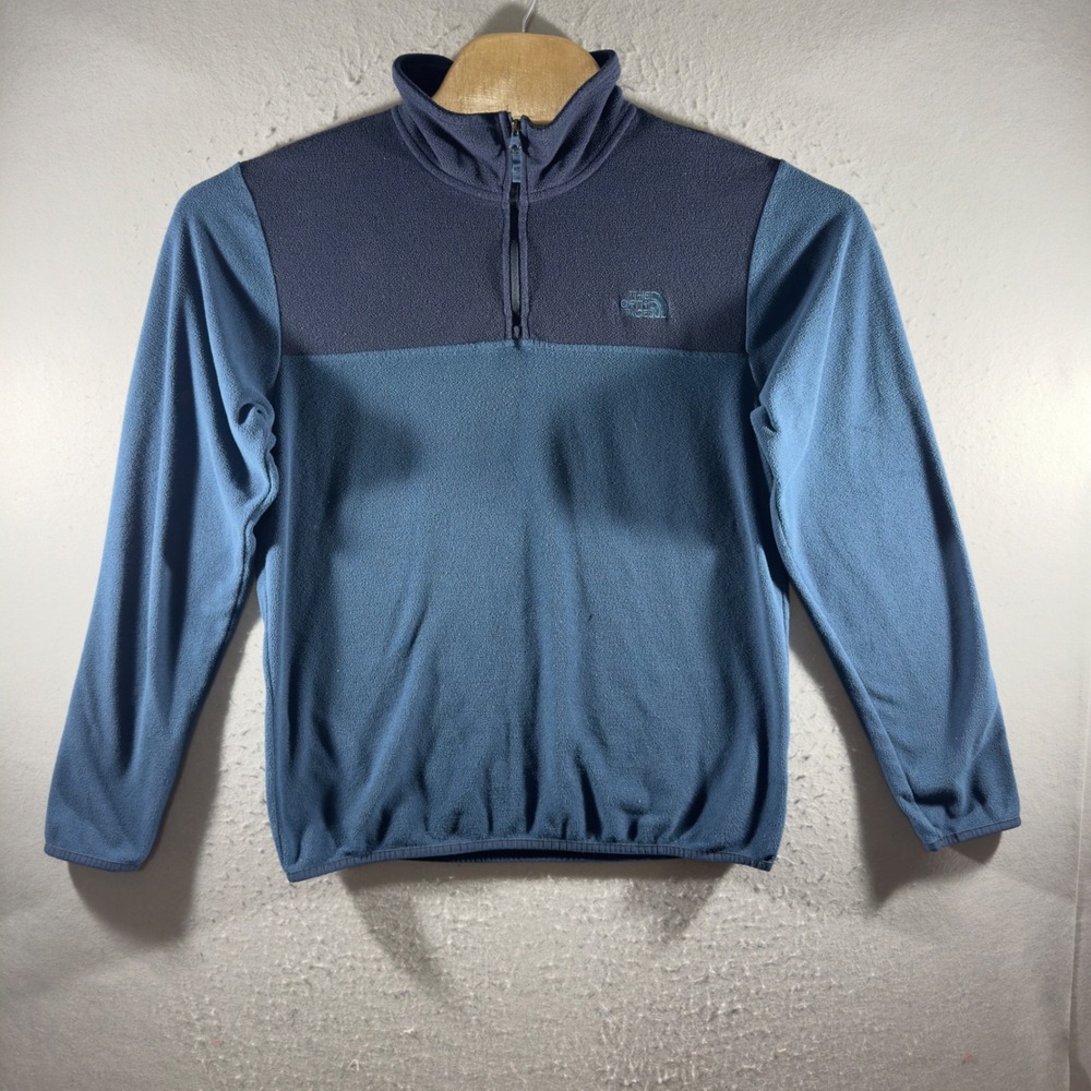 3181 | The North Face TKA Glacier 1/4 Zip Fleece Pullover Blue Mens M